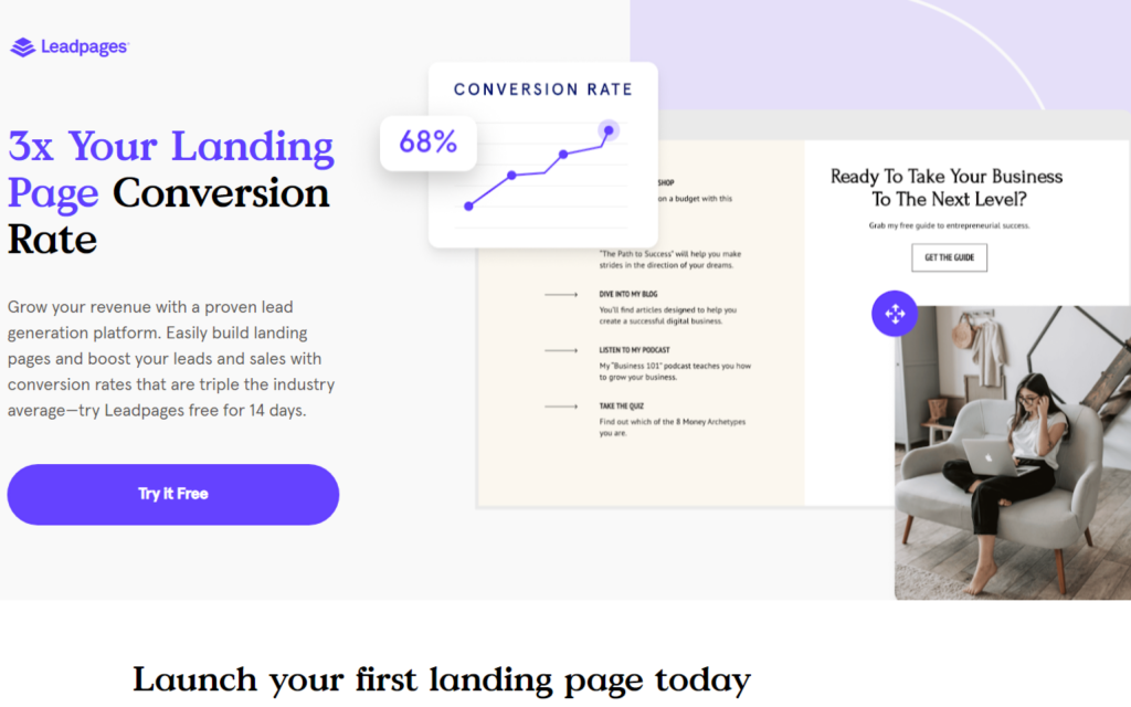 Leadpages Reviews Landing page builder